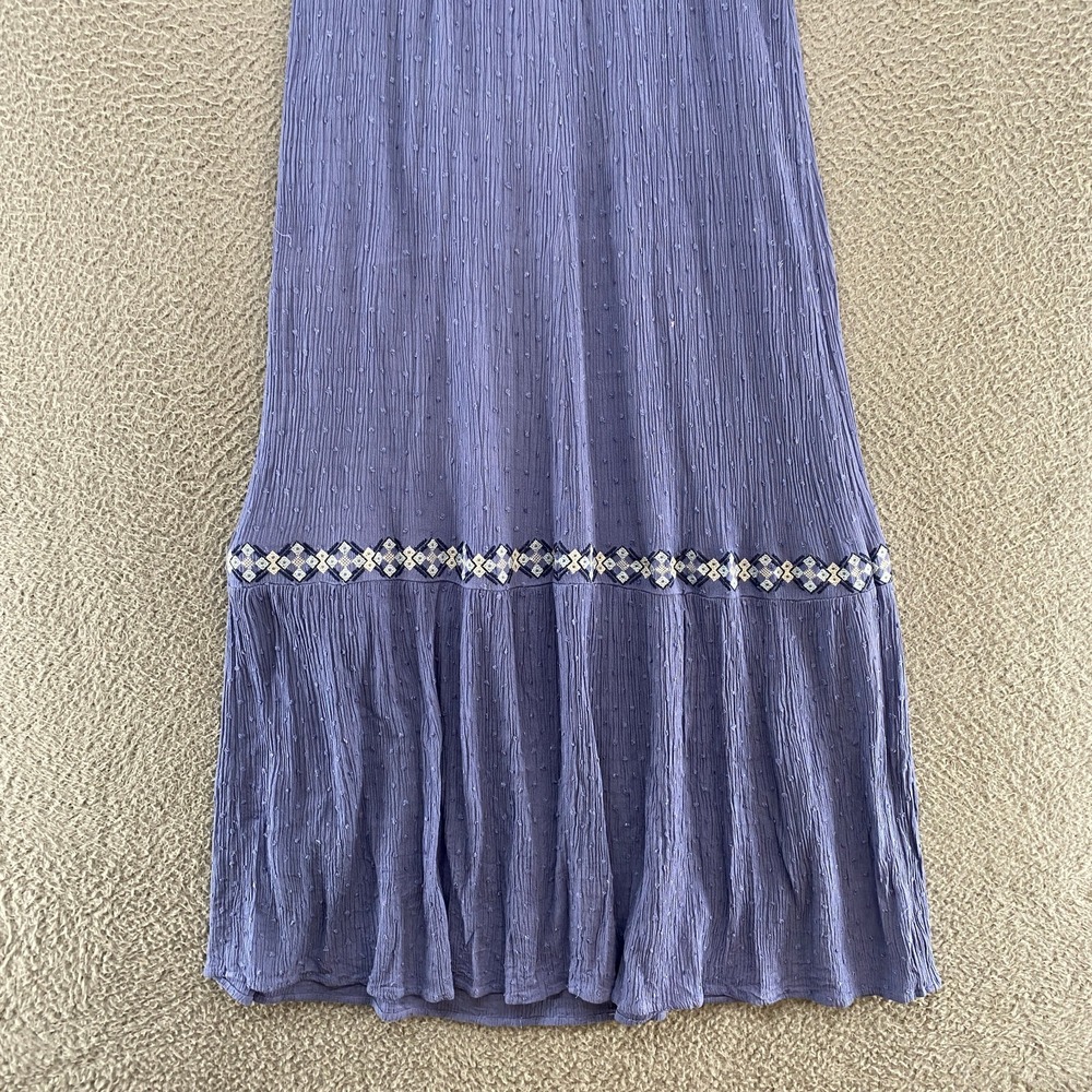 Lucky Brand Midi / Maxi Dress Womens Medium Peasant Cottagecore Prairie Boho - Picture 10 of 12